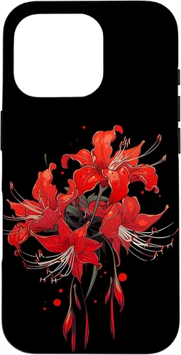Miniatura 19 de iPhone 14 Red Spider Lily Funda de anime de manga estética japonesa japonesa