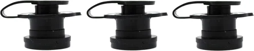 Miniatura 8 de Aftermarket - Conjunto de tapón de drenaje de enfriador de eje estándar negro de 1 pulgada compatible con enfriadores Coleman
