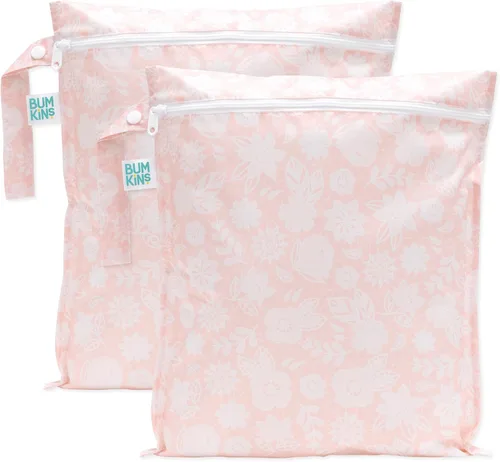Miniatura 11 de Bumkins - Bolsa húmeda impermeable más grande - Para bebé, viajes, traje de baño, pañales de tela, piezas de bomba, piscina, gimnasio, artículos