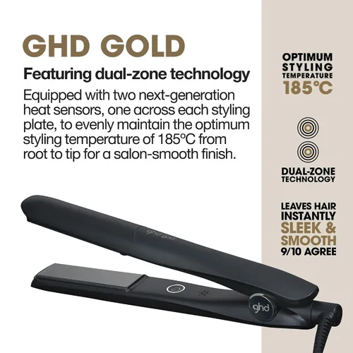 Miniatura 2 de ghd Gold ― 1" Flat Iron Hair Straightener Professional Ceramic Hair Straightening Styling Tool for Stronger Hair & More Color Protection