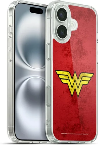 Miniatura 100 de Head Case Designs Funda de gel suave con licencia oficial de Wonder Woman DC Comics Classic Logos compatible con Apple iPhone 7 Plus/iPhone 8 Plus