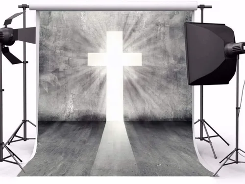 Yeele Fondo de fotografía de crucifijo de 8 x 10 pies, cruz, fe, dios, cielo, jesús, foto, fondos, accesorios de estudio
