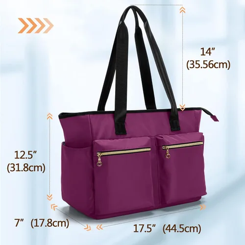 Miniatura 5 de Damero Bolsa de enfermera con funda para laptop para el trabajo y el cuidado del hogar, estudiantes de medicina