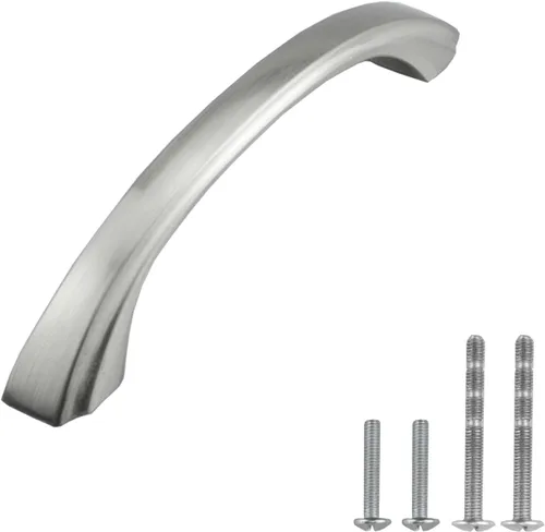 Modket Makoto Series - Tirador clásico sólido para gabinete de cocina, 4-1/4 pulgadas de longitud total, 3-3/4 pulgadas entre agujeros centrales,
