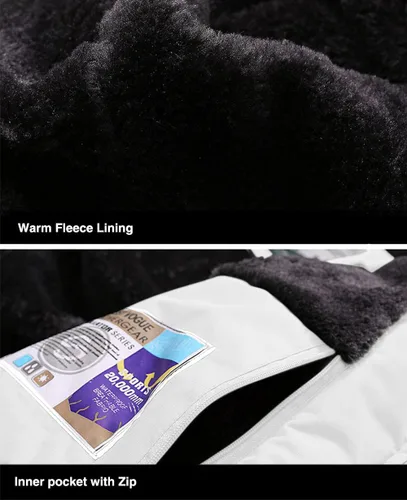 Miniatura 6 de MAGCOMSEN - Chaqueta de invierno para hombre, impermeable, abrigada, con forro polar y múltiples bolsillos