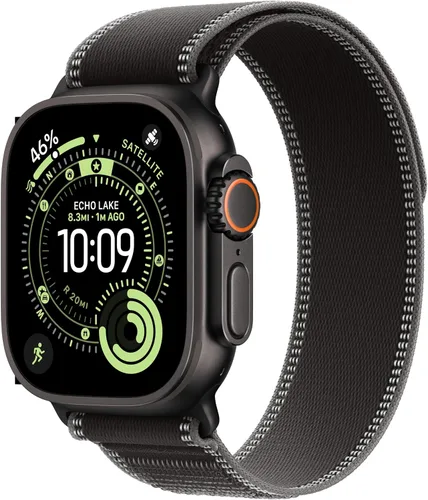 Miniatura 17 de Apple Watch Ultra 3 [GPS + Cellular 49mm] Reloj inteligente para correr y multideporte con funda de titanio resistente con bucle milanés de titanio