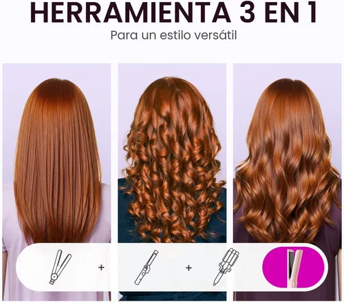 Miniatura 2 de Wavytalk Airflow Styler - Plancha rizadora de cabello, rizo fresco, bloqueo de aire frío de 360° con estilo para rizos duraderos, reduce el daño