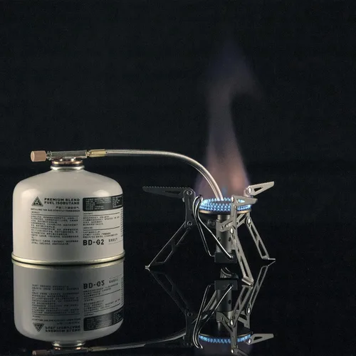 Miniatura 4 de Fire-Maple Blade 2 Estufa portátil de propano para acampar y mochilero ultraligera Estufas de senderismo de titanio con tubo de precalentamiento