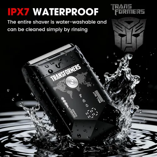Miniatura 4 de Transformers Afeitadora eléctrica de papel de aluminio para hombres: maquinilla de afeitar eléctrica portátil para la cara - Maquinilla de afeitar