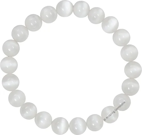 Miniatura 635 de Amazing Gemstone Pulsera de cristal para mujeres y hombres, pulsera de cristal curativo de protección, pulsera elástica con cuentas de piedras