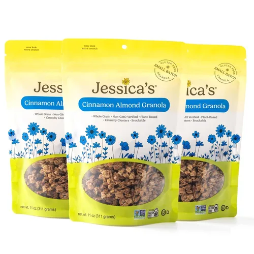 Miniatura 11 de Jessica's Natural Foods - Granola de cereza de almendras sin gluten hecha con cerezas secas de Michigan y almendras tostadas, sin OMG, sin sabores