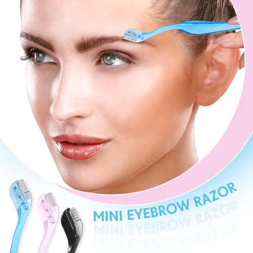Miniatura 6 de 6 piezas de maquinilla de afeitar de cejas, afeitadora facial femenina, removedor de vello de labios con cubierta de precisión, afeitadora pequeña