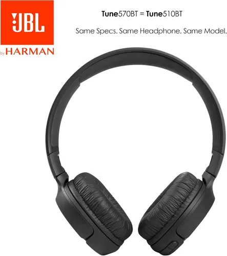 Miniatura 2 de Auriculares de diadema inalámbricos JBL Tune 570BT con Bluetooth y sonido estéreo Pure Bass, incluye paño de limpieza - Negro(JBLT570BTBLKAM-CC)
