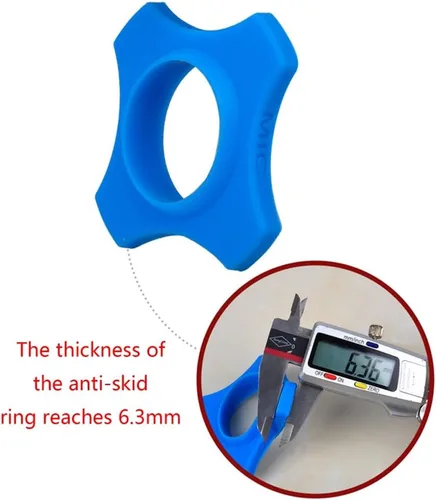 Miniatura 4 de Funda antideslizante de silicona suave para micrófono, 6 juegos de micrófonos con cable/inalámbrico, base antideslizante, anillo antideslizante