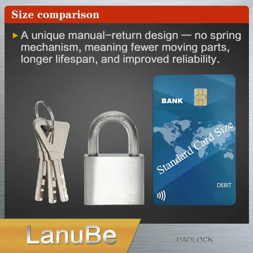Miniatura 3 de LanuBe Candados marinos de acero inoxidable 304 con igual llave para uso en exteriores, cuerpo de 1-9/16 pulgadas de ancho, cuerpo de acero