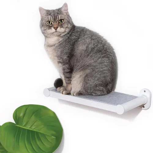 Miniatura 14 de SVD.PET Paquete de 2 escalones de pared para gatos, escaleras de escalada para gatos con almohadilla de fieltro reemplazable, estantes de escalada