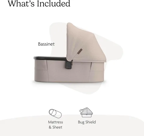 Miniatura 2 de UPPAbaby Moisés V3 - Compatible con Vista, Cruz, Ridge Strollers - Solución para dormir durante la noche - Colchón, sábana y protector contra