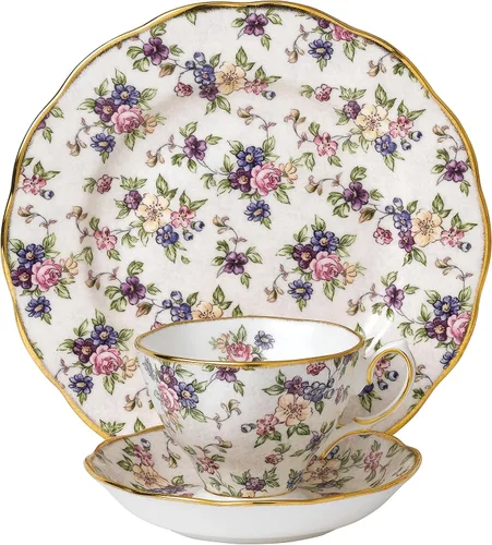 Miniatura 16 de Royal Albert 100 años 1990 - Juego de 3 piezas (taza de té, platillo y plato de 8")