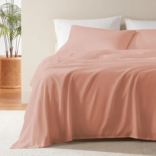 Miniatura 8 de SLEEP ZONE Juego de Sábanas Refrescantes a Rayas Queen - Juego de Sábana Ajustable, Sábana Plana y Fundas de Almohada de 4 Piezas - Sábana de Cama a