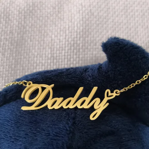 Miniatura 3 de RONKAHSHOW Collar con nombre personalizado, collar con nombre de corazón para mujer, el mejor regalo para niña, cumpleaños, día de la madre