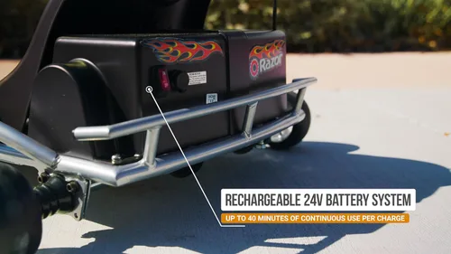 Miniatura 4 de Razor Ground Force One - Go Kart eléctrico para mayores de 8 años, hasta 12 MPH, hasta 40 minutos de uso continuo, acelerador de velocidad variable