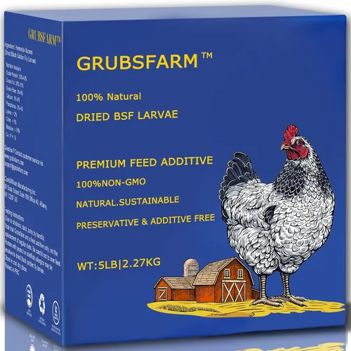 Golosinas de pollo prémium de 5 libras, sin OMG y 85 veces más calcio que los gusanos de la harina, suplemento de muda y colocación, golosinas de