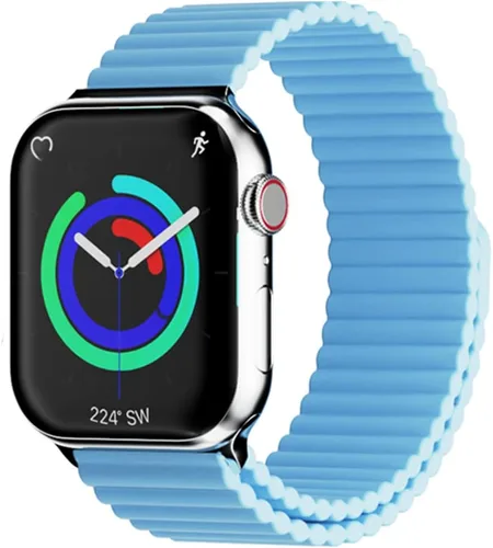 Miniatura 14 de HeiKe Correa magnética de silicona para Apple Watch Band de 1.929 in 1.811 in 1.772 in 1.732 in 1.654 in 1.614 in 1.575 in 1.496 in para hombres