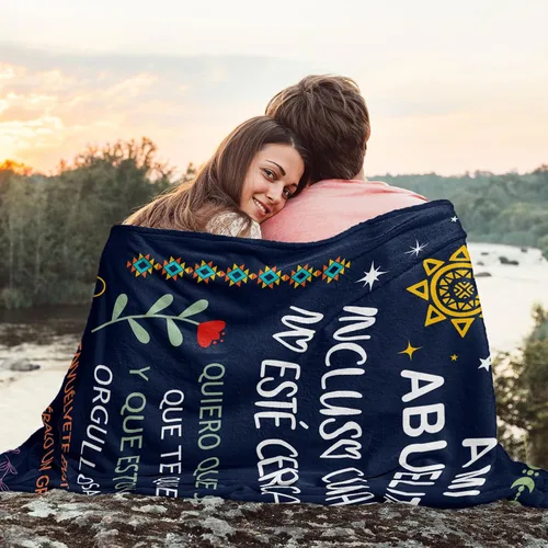 Miniatura 3 de Regalo para Abuelita, manta de regalos de abbuela de 60 x 50 pulgadas, regalos para abuela en español, regalos de cumpleaños para abuela, regalos