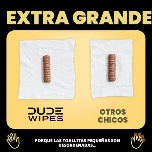 Miniatura 5 de DUDE Toallitas – Toallitas desechables – Paquete de 6, 288 unidades – Manteca de karité suave – Extra Grande – Vitamina E y Aloe – Seguro