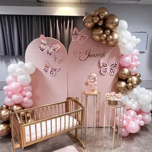 Miniatura 3 de Globos de látex rosa dorado y blanco, paquete de 50 globos de fiesta de 12 pulgadas, globos de helio para niña, baby shower, cumpleaños, despedida