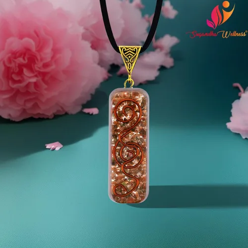 Miniatura 6 de Juego de collar de orgonita y pulsera de unakita. Colgante de cristal curativo natural para protección Joyas de piedra para hombres y mujeres