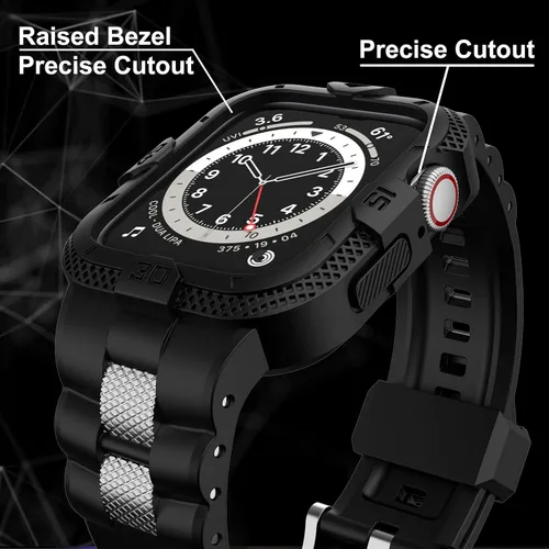 Miniatura 3 de Correas compatibles con Apple Watch Band 46mm 45mm 44mm 42mm, correa deportiva para hombres con funda protectora para Watch Series 11 10 9 8 7/ SE