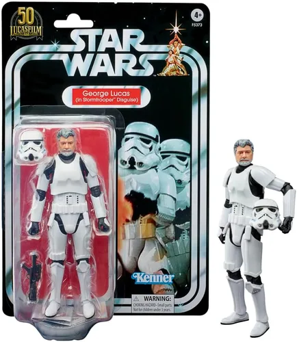 Miniatura 4 de STAR WARS The Black Series George Lucas (con disfraz de Stormtrooper) Figura de juguete de 6 pulgadas a escala Lucasfilm del 50 aniversario, juguete