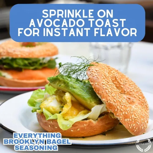 Miniatura 4 de Everything Bagel Seasoning Mezcla de especias gourmet Condimento artesanal Sin OMG, fabricado en Estados Unidos 1.9 oz Todo natural Lote