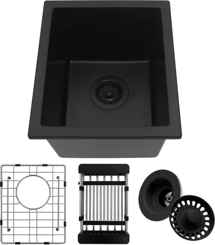 Miniatura 17 de Fregadero de cocina dorado de 30 pulgadas, fregadero de cocina de acero inoxidable SUS304 de montaje inferior, fregadero de cocina grande y profundo