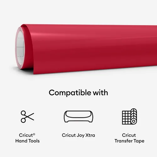 Miniatura 5 de Cricut Joy Xtra Smart Vinyl - Permanente (3 pies), rojo