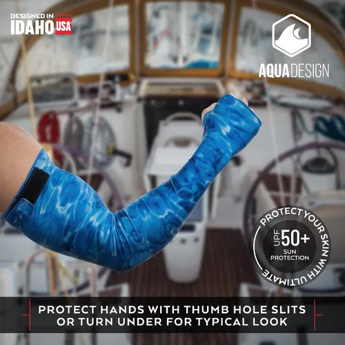 Miniatura 2 de Arm Sun Sleeves para hombres Protección UV Antebrazo Compresión Cubiertas