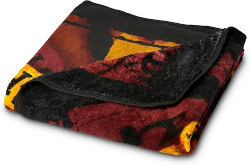 Miniatura 3 de Northwest Manta de micro Raschel de Harry Potter, ligera y transpirable para sofá, acogedora para todas las estaciones, 46 x 60 pulgadas, bandera