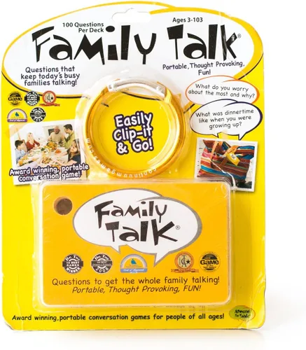 Miniatura 6 de Juegos de mesa portátiles Around The Table, iniciadores de conversación significativos y juego de viaje en automóvil - Family Talk