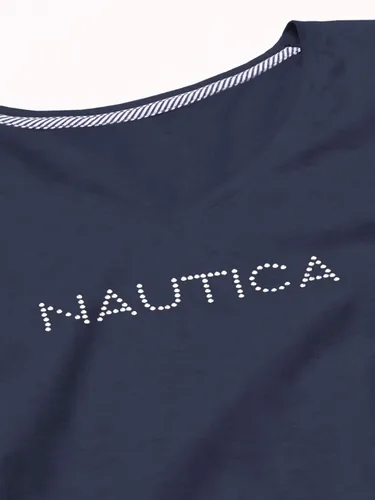 Miniatura 6 de Nautica Camiseta de mujer Easy Comfort Supersoft 100% algodón con logotipo clásico