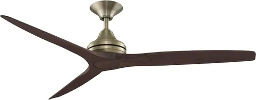 Miniatura 18 de Fanimation Spitfire - Ventilador de techo para interiores y exteriores de 60 pulgadas, níquel cepillado con cuchillas naturales