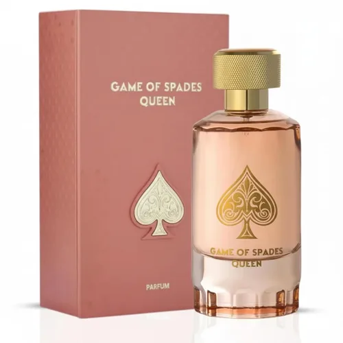 Jo Milano Game of Spades Queen Parfum Spray | 3.4 oz (3.4 fl oz) | Ámbar, rosa, floral, bueno, aroma a almizcle | Fragancia de larga duración para