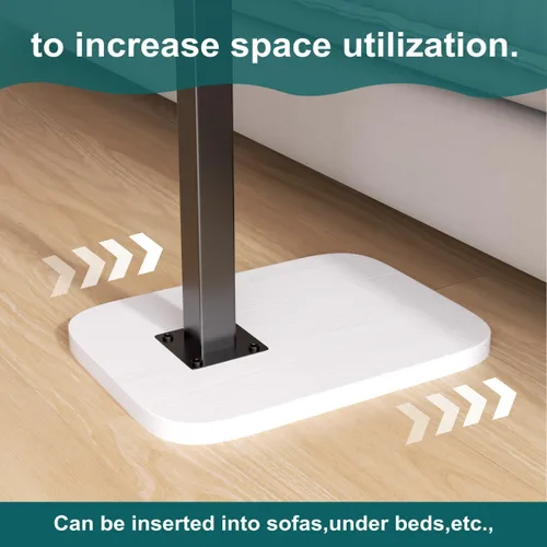Miniatura 6 de Mesa auxiliar ajustable para TV, mesa auxiliar en forma de C, mesita de noche pequeña, mesita de noche moderna de mediados de siglo para sala