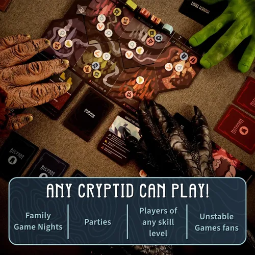 Miniatura 5 de Unstable Games Twisted Cryptids Juego de Mesa - Juego de Cartas de Estrategia para Adultos y Niños - Juegos de Mesa Familiares para 2-4 Jugadores