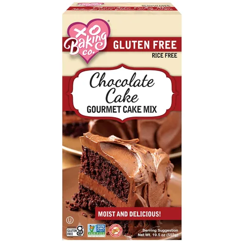 Miniatura 16 de XO Baking Co. Mezcla gourmet para pastel de chocolate sin gluten; sin OMG, Kosher; sin arroz, sin soya; sin lácteos; sin maní; sin conservantes; sin