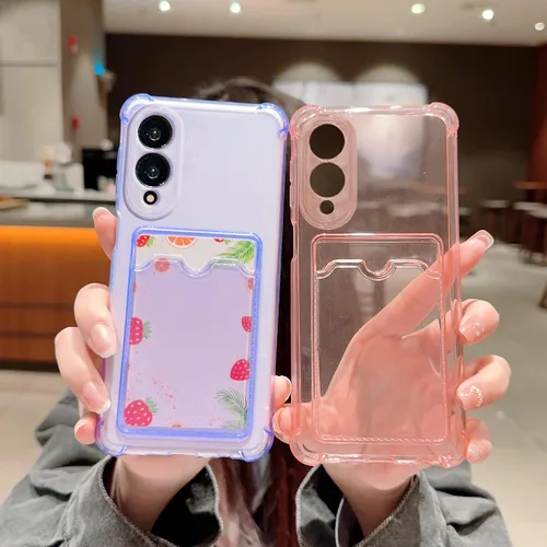 Miniatura 64 de Tuokiou Funda para Samsung Galaxy A14 5G, Fundas Protectoras Transparentes con Ranura para Tarjetas, Funda Cartera de TPU Suave Ajustada Resistente