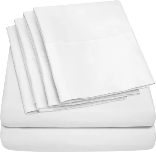Miniatura 16 de Sábanas de cama tamaño California King – 6 piezas 1500 Supreme Collection Juego de sábanas de microfibra cepillada fina con bolsillos profundos Aqua