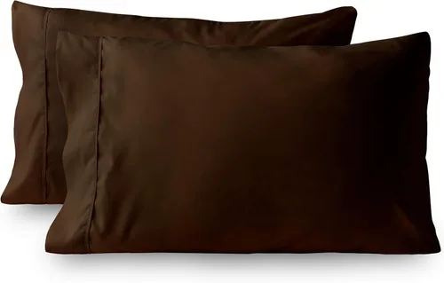 Miniatura 5 de Fundas de almohada – Juego de 2 fundas de almohada de algodón de 600 hilos, calidad de algodón, sedoso y suave, sin arrugas