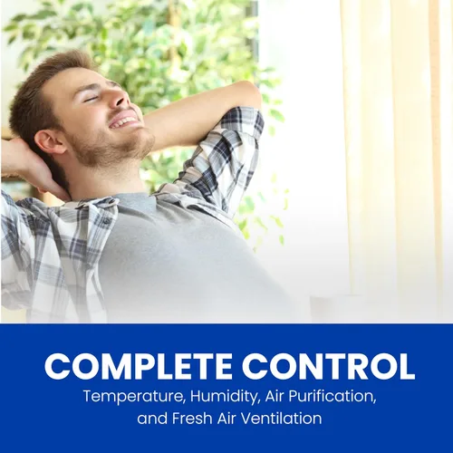 Miniatura 7 de AprilAire 8910W Termostato programable Wi-Fi de pantalla táctil con control IAQ; compatible con Amazon Alexa y Google Assistant