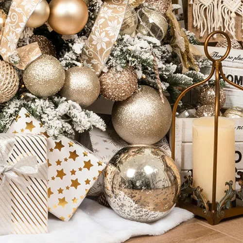 Miniatura 6 de XmasExp Adornos de Navidad grandes de 6 pulgadas, decoración de árbol gigante, bolas colgantes decorativas inastillables para decoración de fiestas